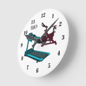 Afbeelding van de cartoon van de draaikolk en de d ronde klok (Hoek)