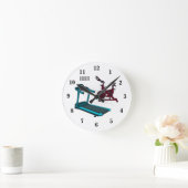 Afbeelding van de cartoon van de draaikolk en de d ronde klok (Huis)