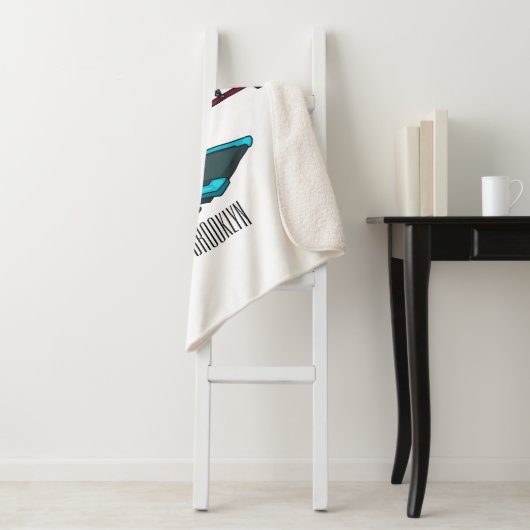 Afbeelding van de cartoon van de draaikolk en de d sherpa deken (In situ)