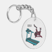 Afbeelding van de cartoon van de draaikolk en de d sleutelhanger (Voorkant Links)