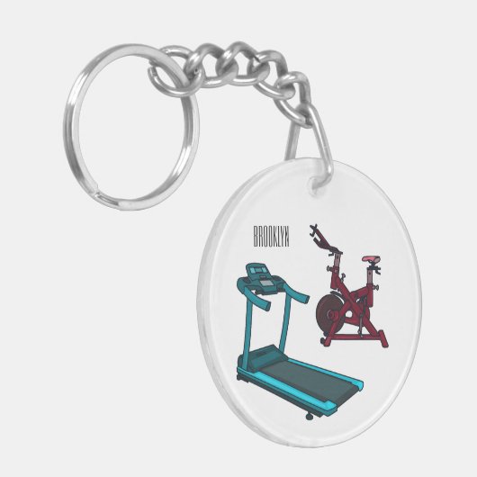 Afbeelding van de cartoon van de draaikolk en de d sleutelhanger (Voorkant Links)