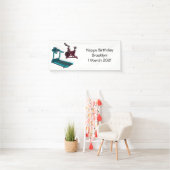 Afbeelding van de cartoon van de draaikolk en de d spandoek (Insitu)