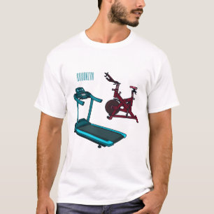 Afbeelding van de cartoon van de draaikolk en de d t-shirt