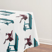 Afbeelding van de cartoon van de draaikolk en de d tafelkleed (Voorbeeld)