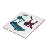 Afbeelding van de cartoon van de draaikolk en de d tegeltje (Zijkant)