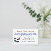 Afbeelding van de cartoon van de draaikolk en de d visitekaartje (Staand voorkant)