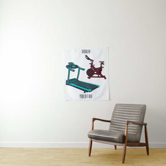 Afbeelding van de cartoon van de draaikolk en de d wandkleed (In situ)