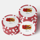 Afbeelding van de cartoon van de drijvende beug poker chips (Opstapeling)