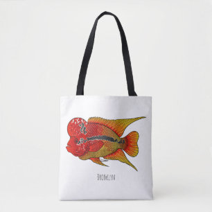 Afbeelding van de cartoon van de drijvende beug tote bag