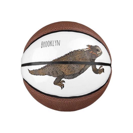 Afbeelding van de cartoon van de hagedis van de ro basketbal (Voorkant)