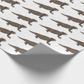 Afbeelding van de cartoon van de hagedis van de ro cadeaupapier (Hoek)