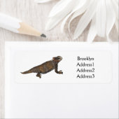 Afbeelding van de cartoon van de hagedis van de ro etiket (Insitu)