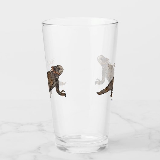 Afbeelding van de cartoon van de hagedis van de ro glas (Links)