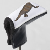 Afbeelding van de cartoon van de hagedis van de ro golfheadcover (3/4 voorkant)