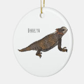 Afbeelding van de cartoon van de hagedis van de ro keramisch ornament (Links)
