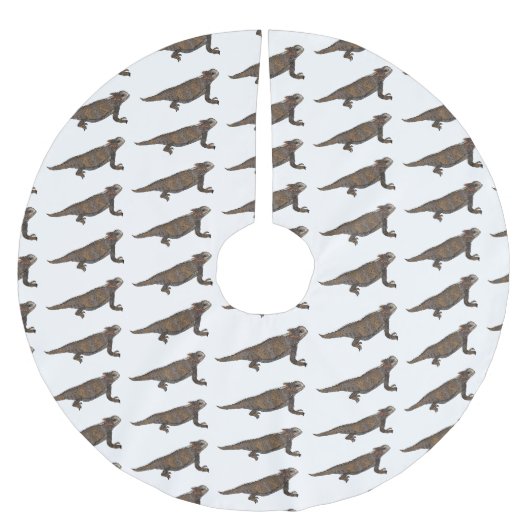 Afbeelding van de cartoon van de hagedis van de ro kerstboom rok (Voorkant)