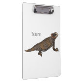 Afbeelding van de cartoon van de hagedis van de ro klembord (Rechts)