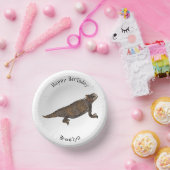 Afbeelding van de cartoon van de hagedis van de ro papieren kommen (Feest)