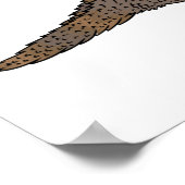 Afbeelding van de cartoon van de hagedis van de ro poster (Hoek)