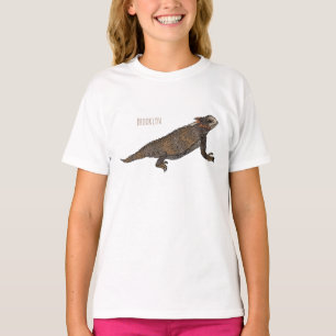 Afbeelding van de cartoon van de hagedis van de ro t-shirt