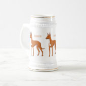 Afbeelding van de cartoon van de hond van de Farao Bierpul (Voorkant links)