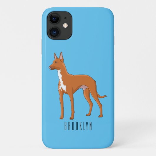 Afbeelding van de cartoon van de hond van de Farao Case-Mate iPhone Case (Achterkant)