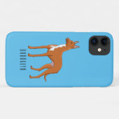 Afbeelding van de cartoon van de hond van de Farao Case-Mate iPhone Case (Achterkant (horizontaal))