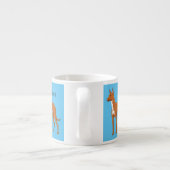 Afbeelding van de cartoon van de hond van de Farao Espresso Kop (Achterkant)