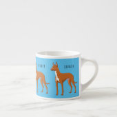 Afbeelding van de cartoon van de hond van de Farao Espresso Kop (Rechts)