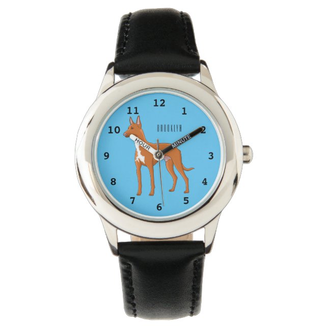 Afbeelding van de cartoon van de hond van de Farao Horloge (Voorkant)