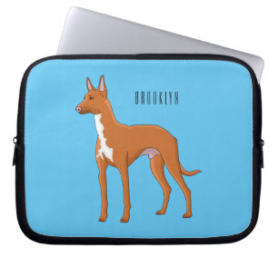 Afbeelding van de cartoon van de hond van de Farao Laptop Sleeve