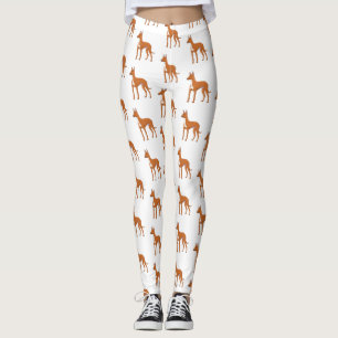 Afbeelding van de cartoon van de hond van de Farao Leggings