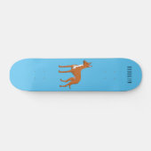 Afbeelding van de cartoon van de hond van de Farao Persoonlijk Skateboard (Horizontaal)