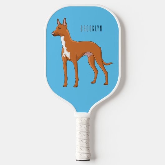 Afbeelding van de cartoon van de hond van de Farao Pickleball Paddle (Voorkant)