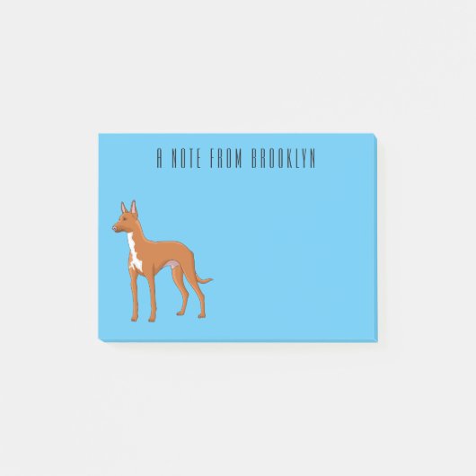 Afbeelding van de cartoon van de hond van de Farao Post-it® Notes (Voorkant)