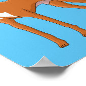 Afbeelding van de cartoon van de hond van de Farao Poster (Hoek)