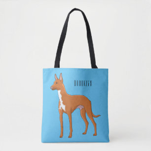 Afbeelding van de cartoon van de hond van de Farao Tote Bag