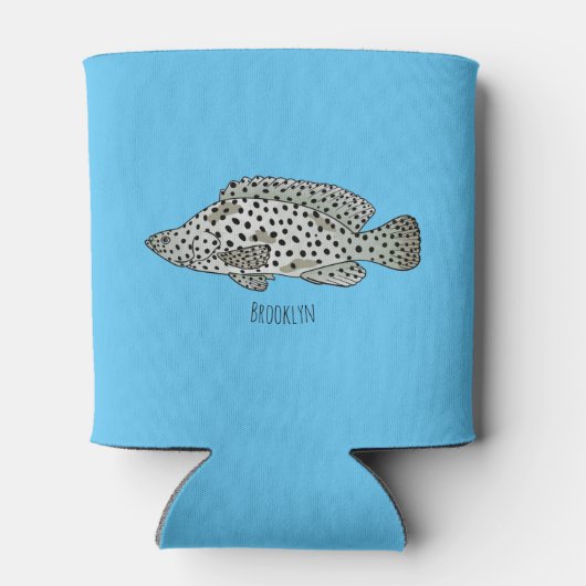 Afbeelding van de cartoon van de Humpback grouper Blikjeskoeler (Achterkant)