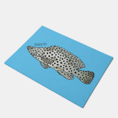 Afbeelding van de cartoon van de Humpback grouper Deurmat (Schuin)