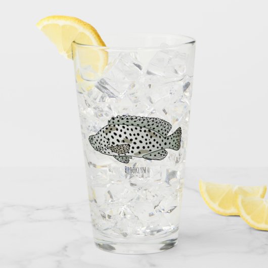 Afbeelding van de cartoon van de Humpback grouper Glas (Voorkant ijs)