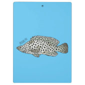 Afbeelding van de cartoon van de Humpback grouper Klembord (Achterkant)