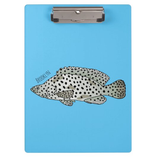 Afbeelding van de cartoon van de Humpback grouper Klembord (Voorkant)