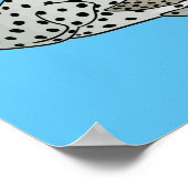 Afbeelding van de cartoon van de Humpback grouper Poster (Hoek)