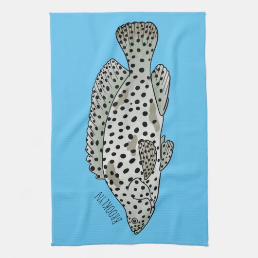 Afbeelding van de cartoon van de Humpback grouper Theedoek (Verticaal)