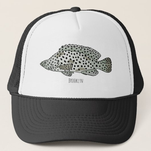 Afbeelding van de cartoon van de Humpback grouper Trucker Pet (Voorkant)