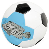 Afbeelding van de cartoon van de Humpback grouper Voetbal (Drie kwart)