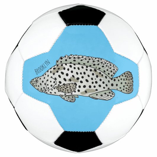 Afbeelding van de cartoon van de Humpback grouper Voetbal (Voorkant)
