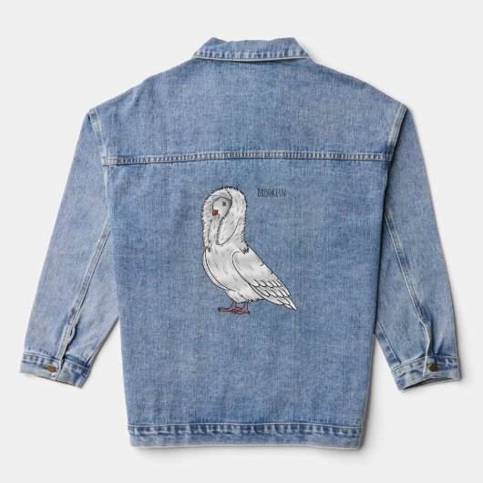 Afbeelding van de cartoon van de Jacobijnduivendui Denim Jacket (Achterkant)