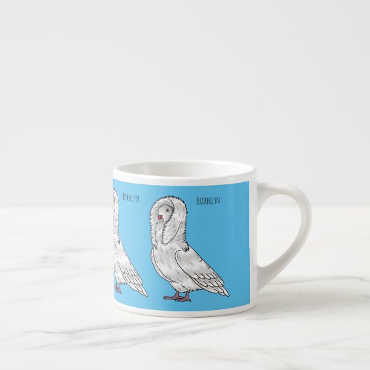 Afbeelding van de cartoon van de Jacobijnduivendui Espresso Kop (Rechts)