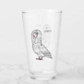 Afbeelding van de cartoon van de Jacobijnduivendui Glas (Achterkant)